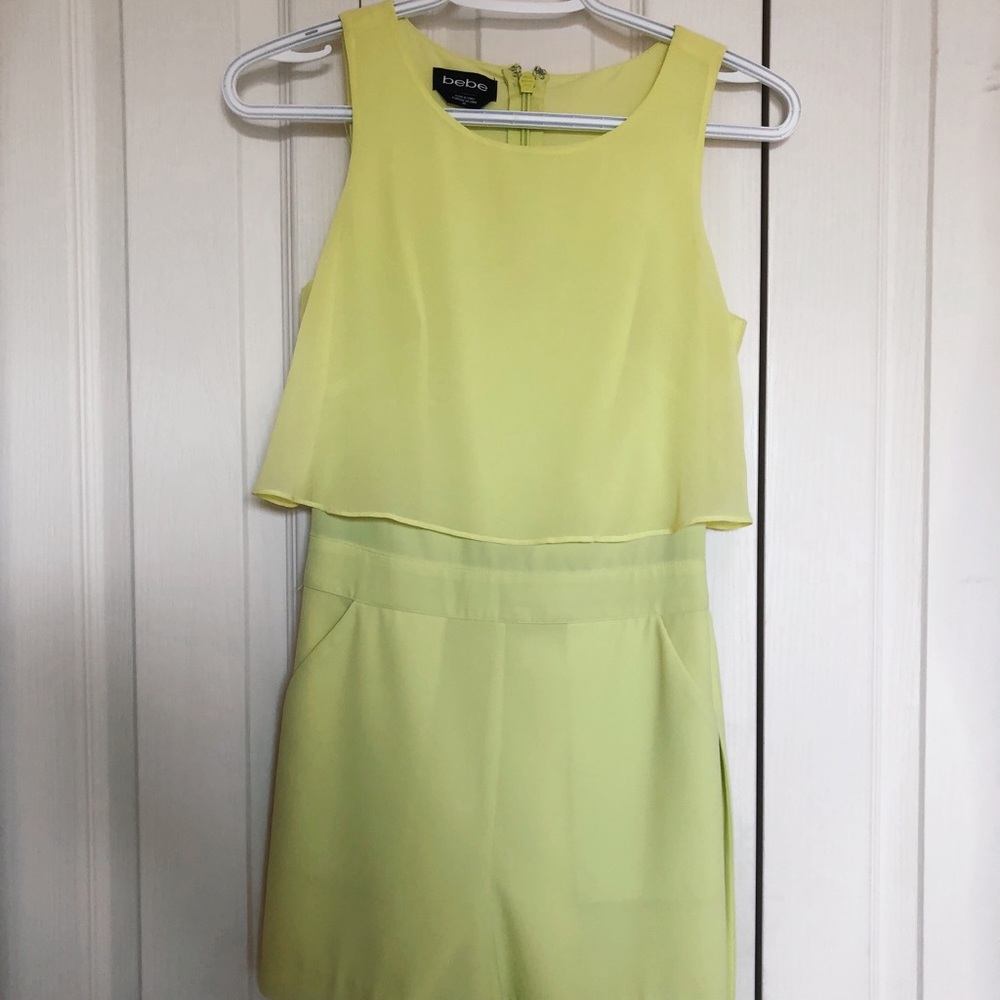 YELLOW GREEN JUMPSUIT XS
